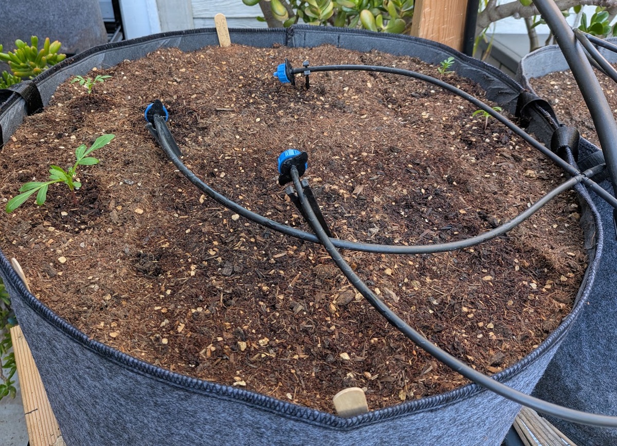 Garden irrigation repair project